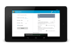 Browse games screen on 7 inch tablet in landscape orientation